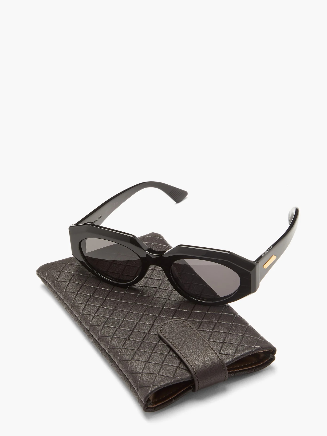 Angular cat-eye acetate sunglasses - 4