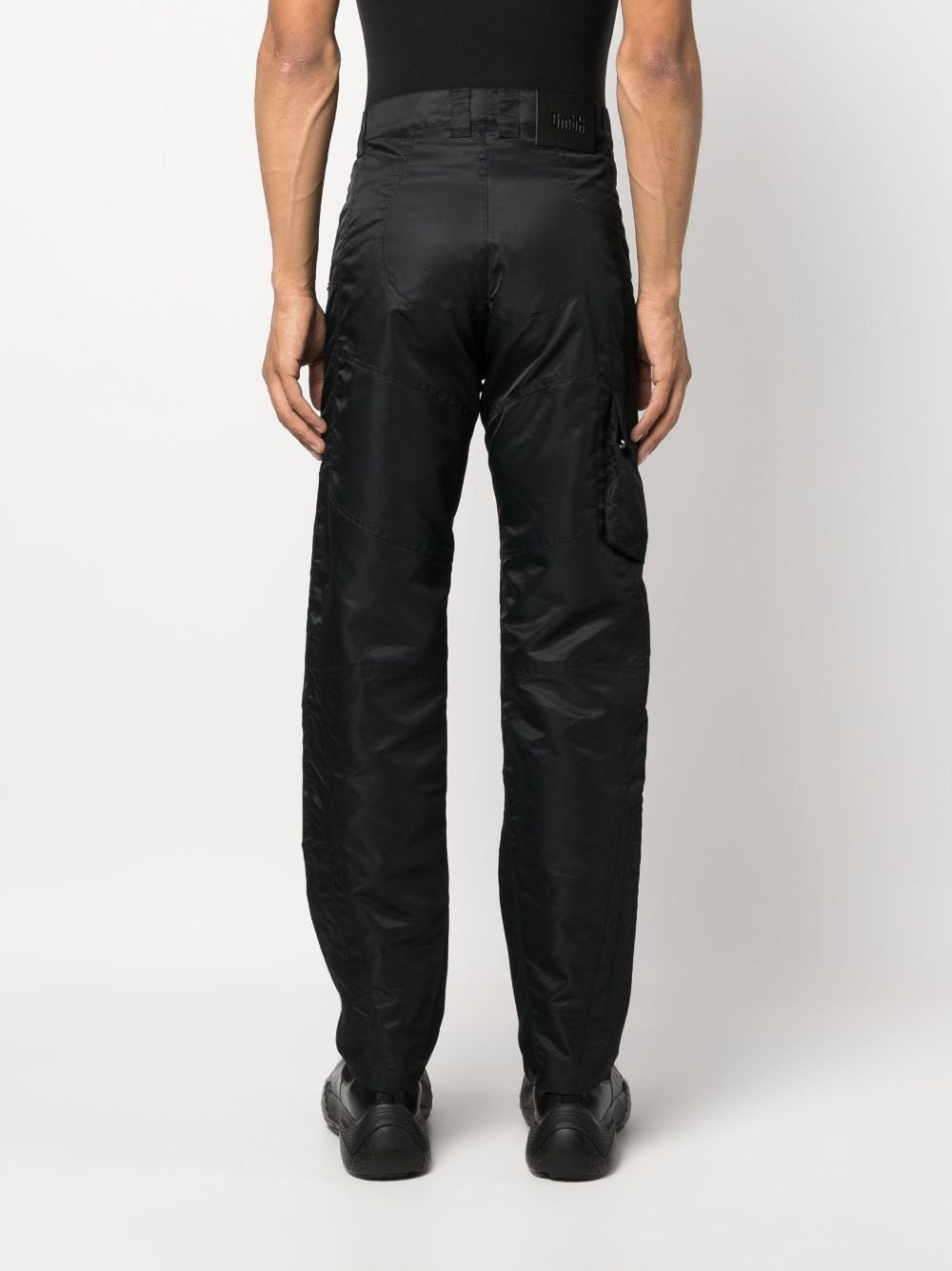 panelled biker trousers - 4