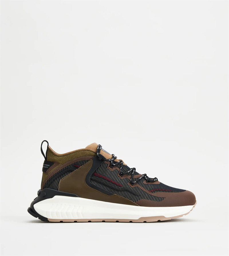 NO_CODE J IN TECHNICAL FABRIC AND LEATHER - BLACK, BROWN - 1
