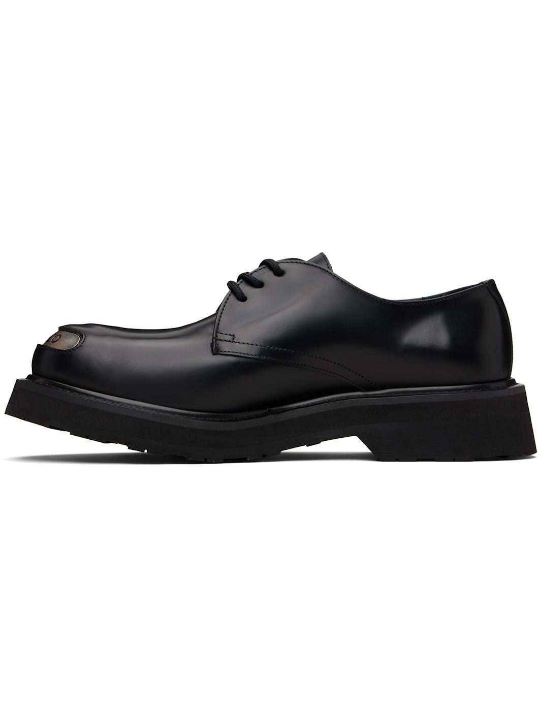 Black Kenzo Paris 'KENZOSMILE' Leather Derbys - 3