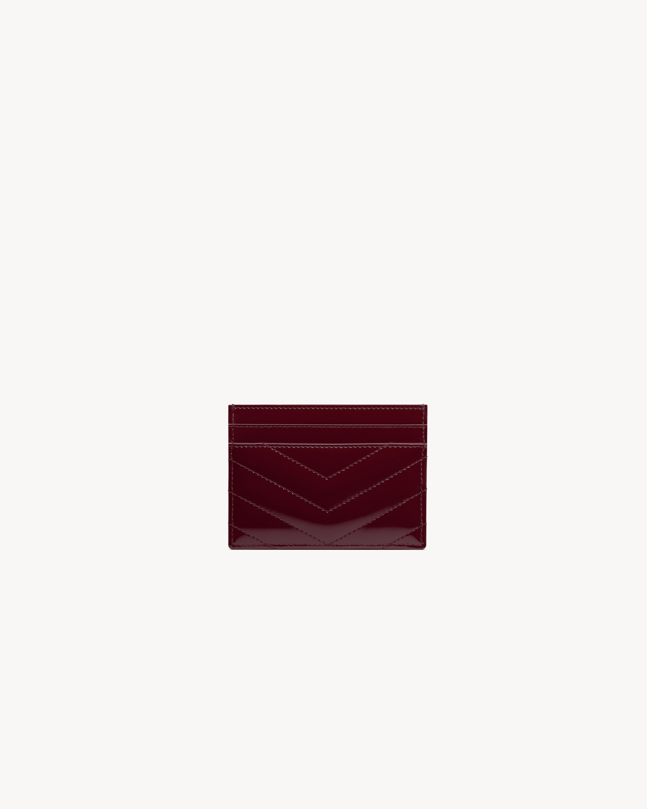 CASSANDRE MATELASSÉ CARD CASE IN PATENT LEATHER - 2