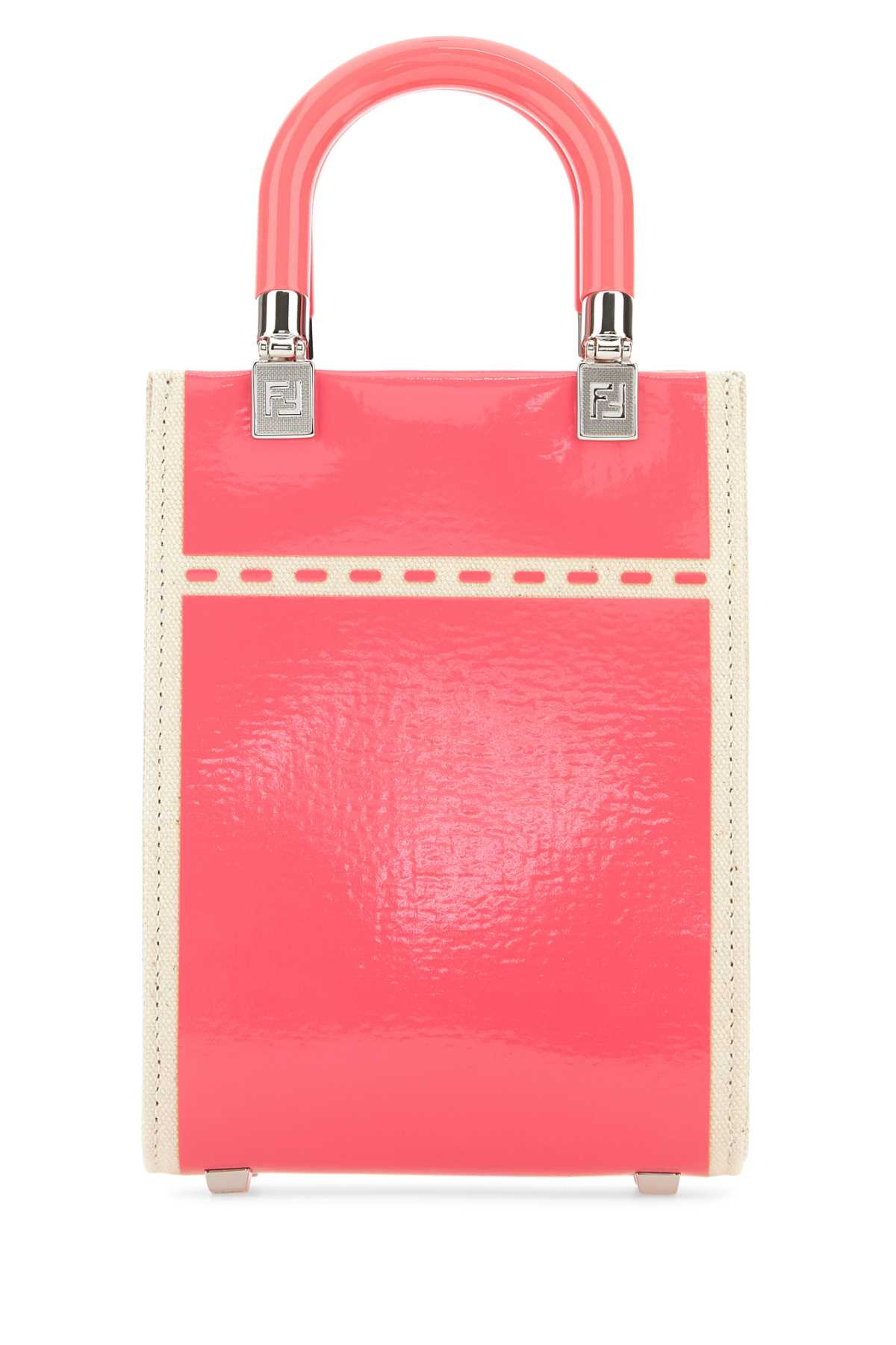 Fendi Women Two-Tone Canvas Mini Sunshine Handbag - 3