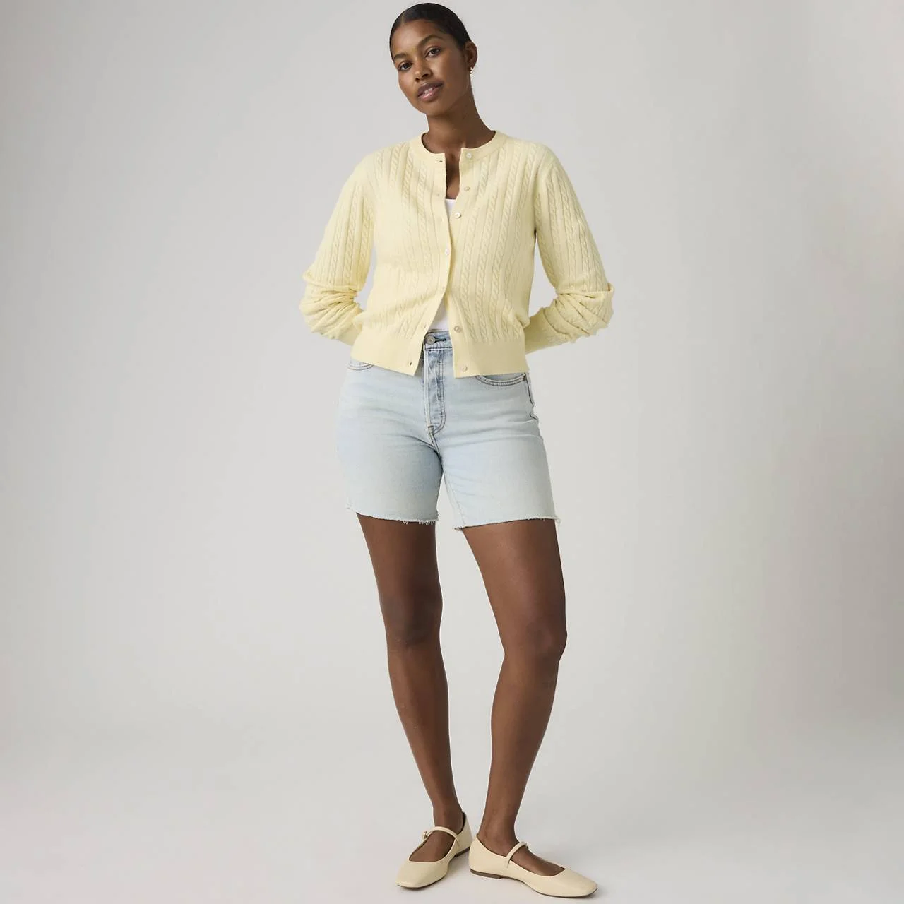 501® ORIGINAL FIT MID-THIGH LIGHTWEIGHT WOMEN'S SHORTS - 1