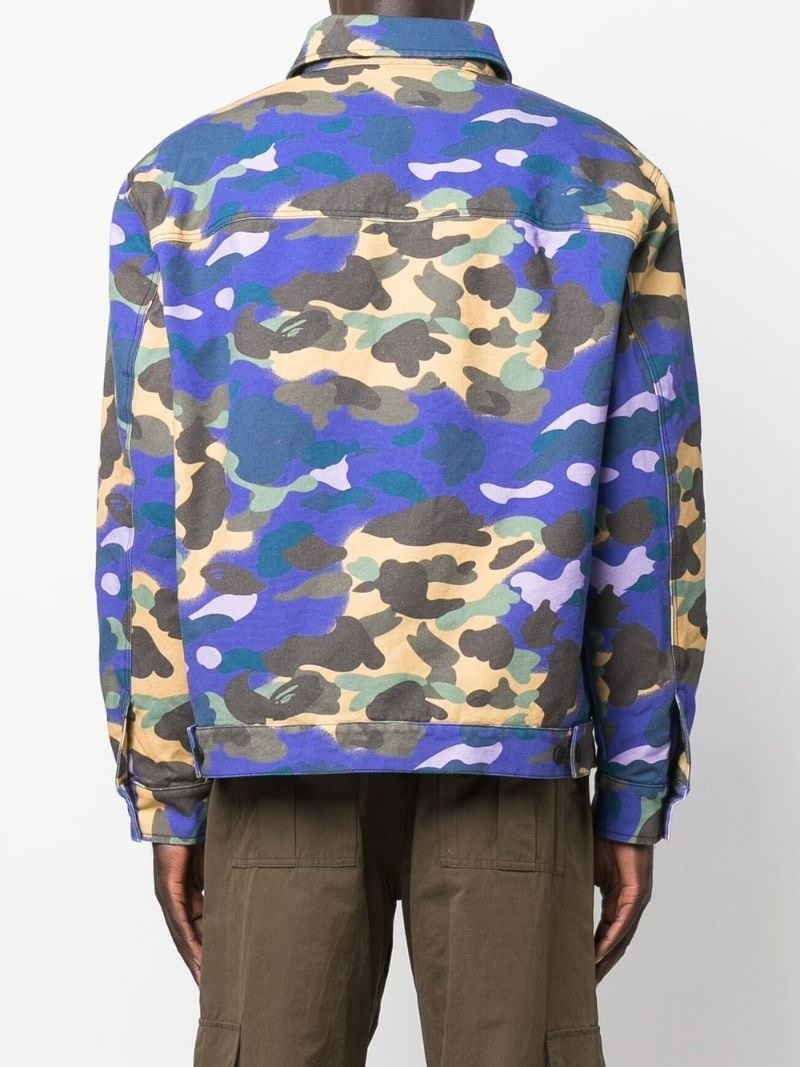 x BAPE camouflage zip-front jacket 4