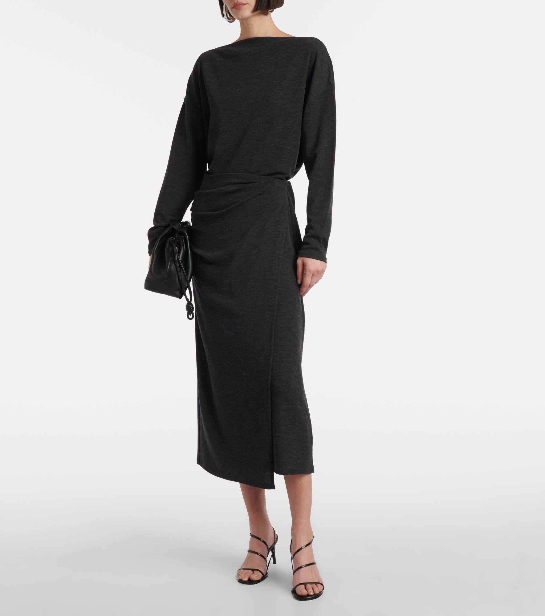 Draped midi skirt - 2