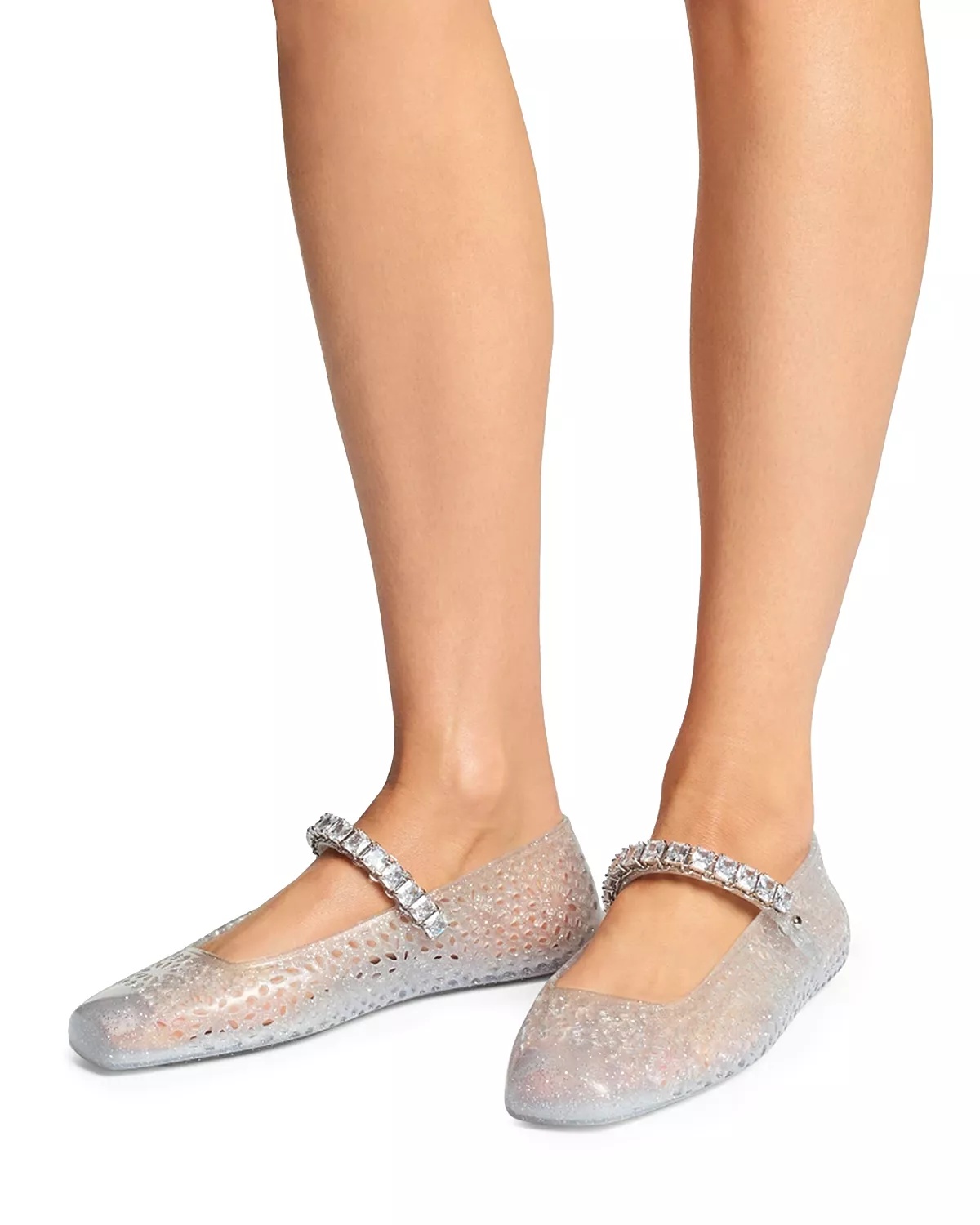 Women's The Jelly Transparent Crystal Ballet Flats - 2