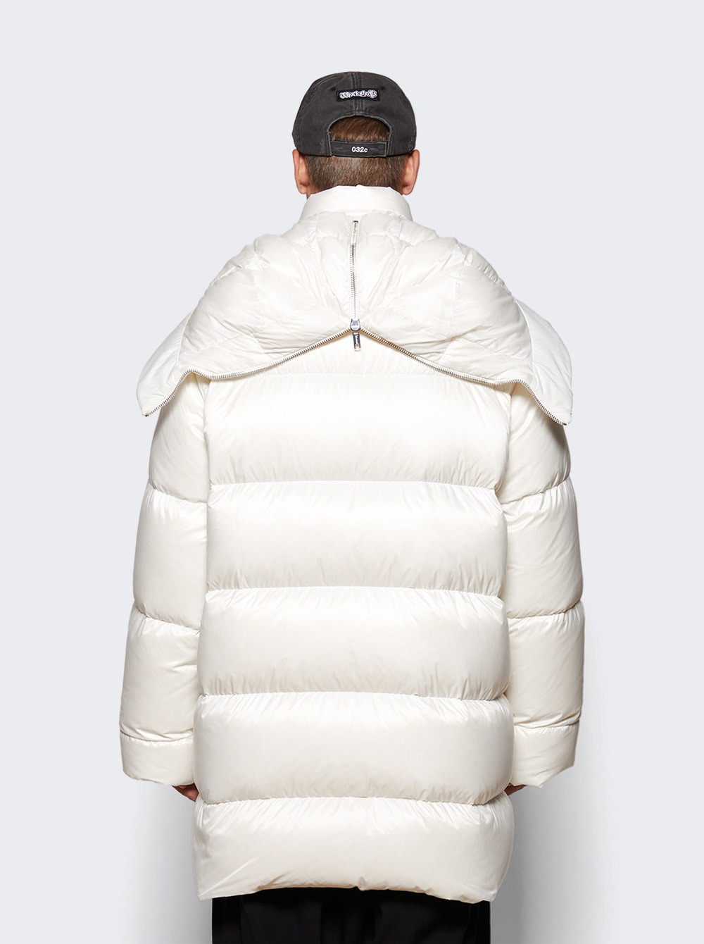 X Moncler Hooded Cyclopic Coat Milk - 4
