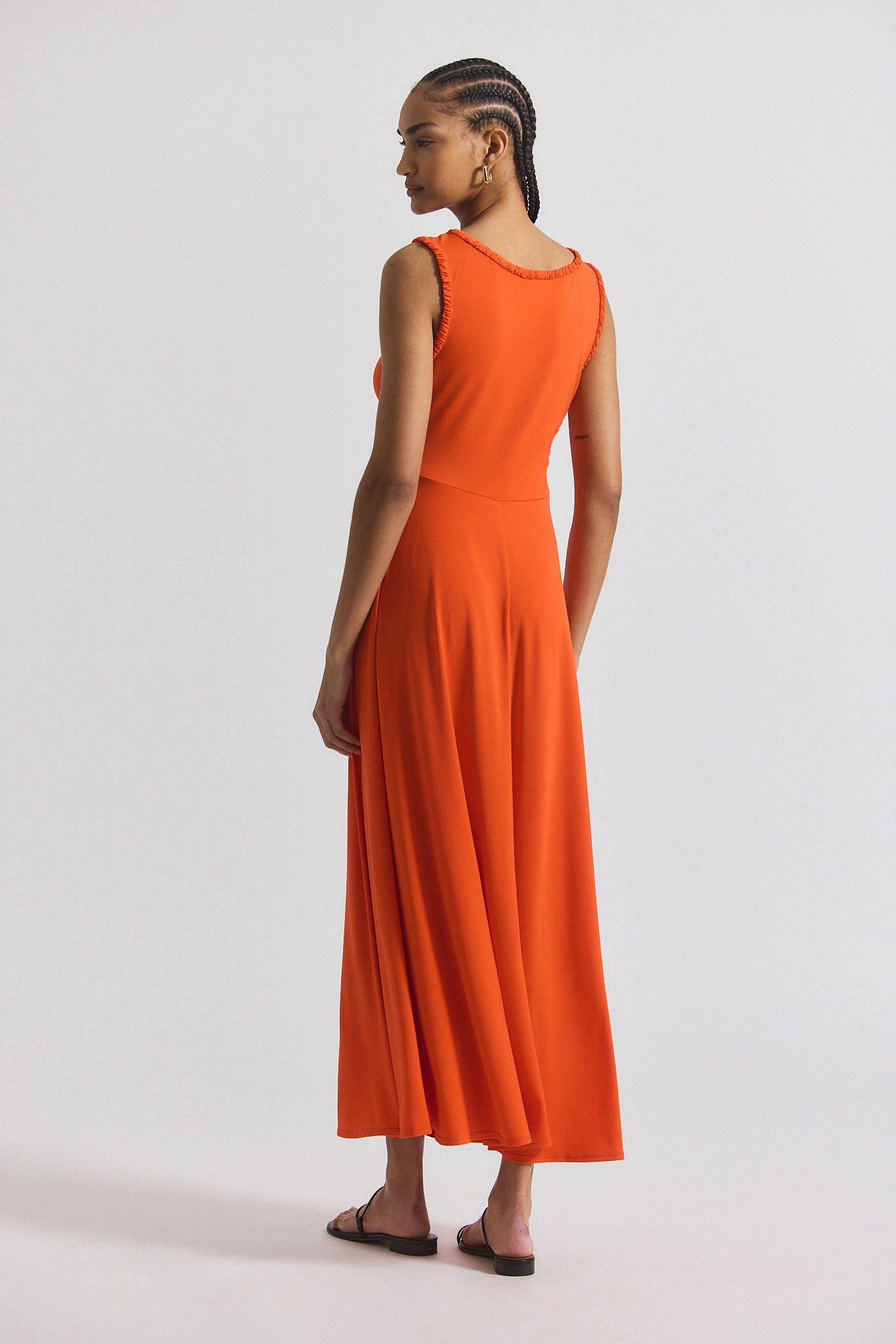 MISHA MATTE JERSEY RUCHED DRESS - 7
