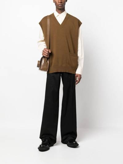 Studio Nicholson V-neck knitted vest outlook