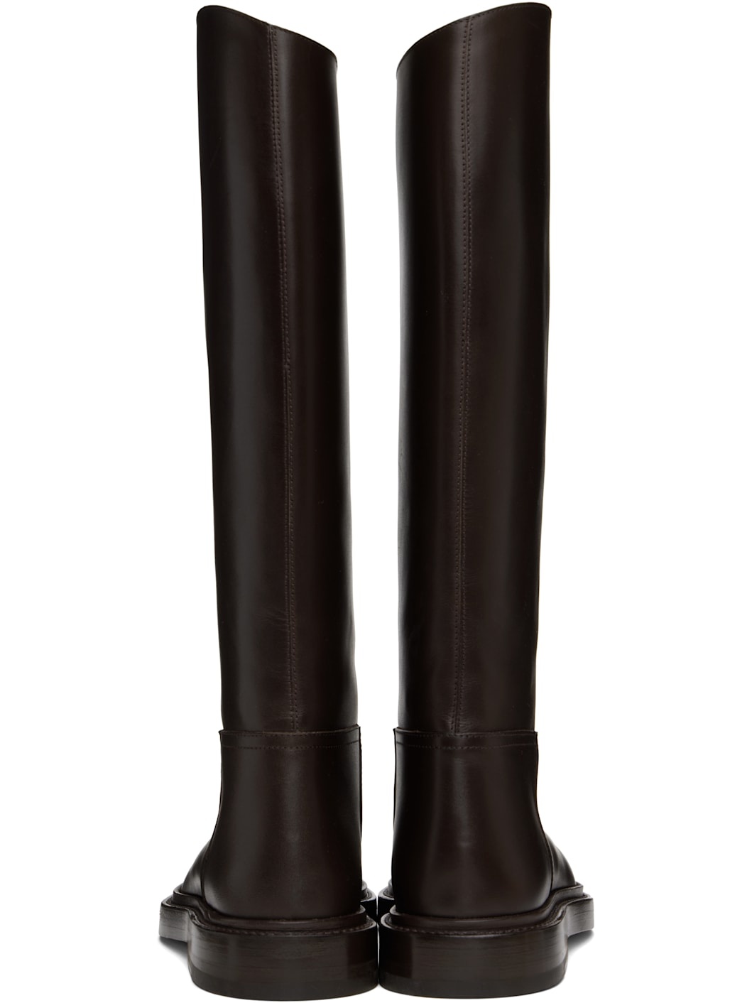 Brown Riding Tall Boots - 2