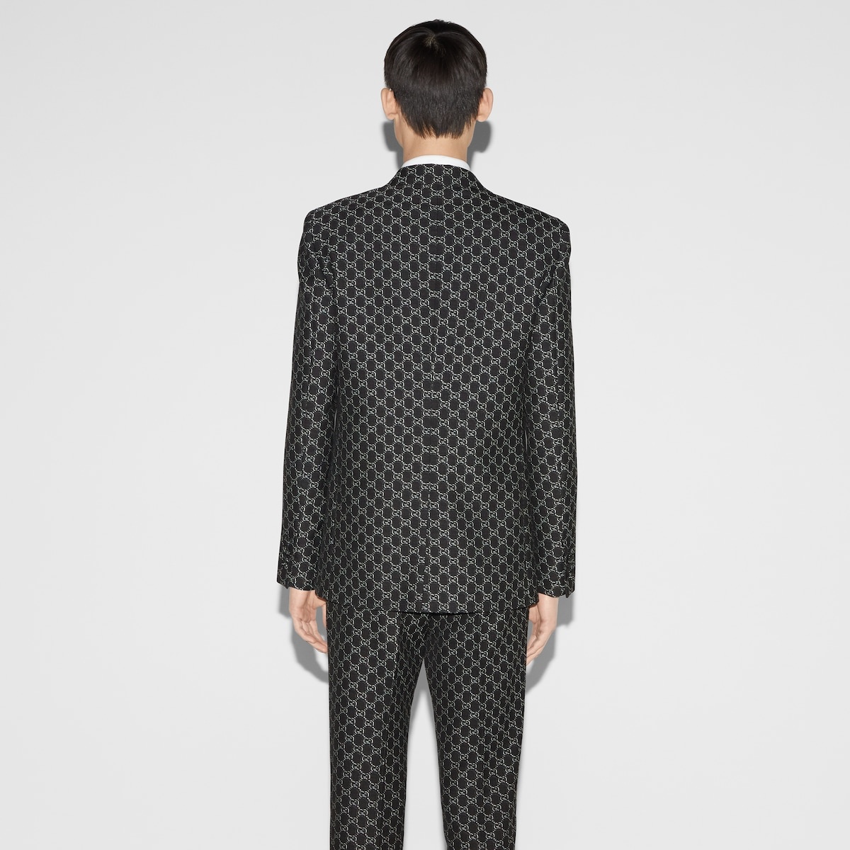 GG wool jacket with optical effect - 4