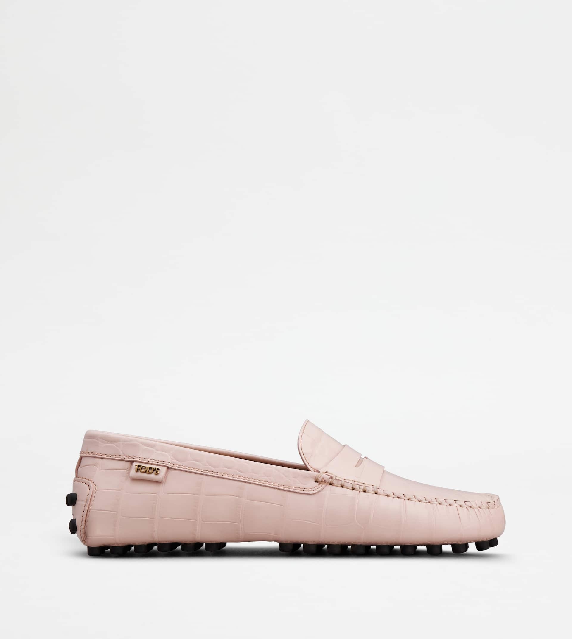 GOMMINO DRIVING SHOES IN LEATHER - PINK - 1