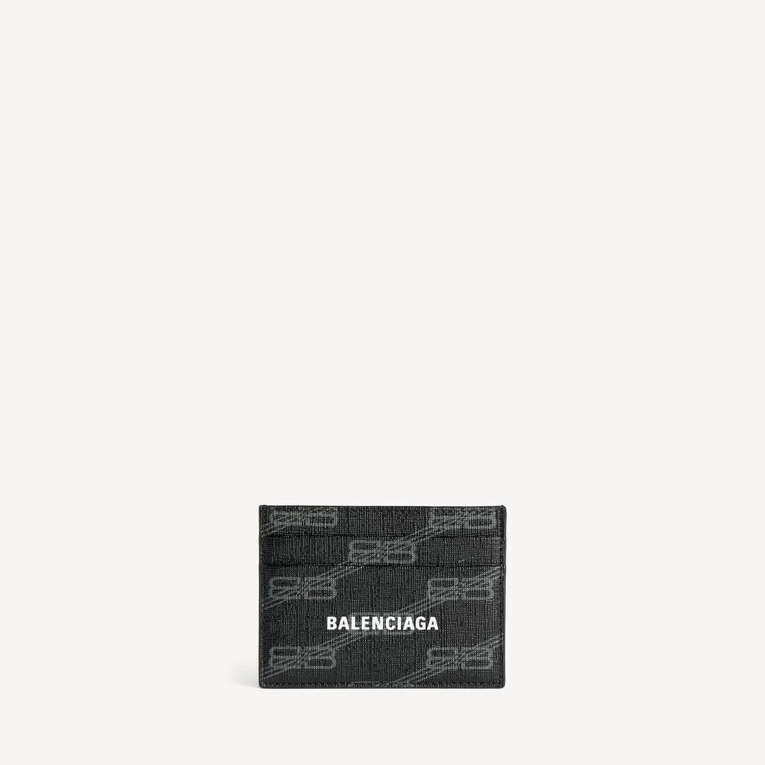 Signature Card Holder Bb Monogram Coasted Canvas in Black - 1