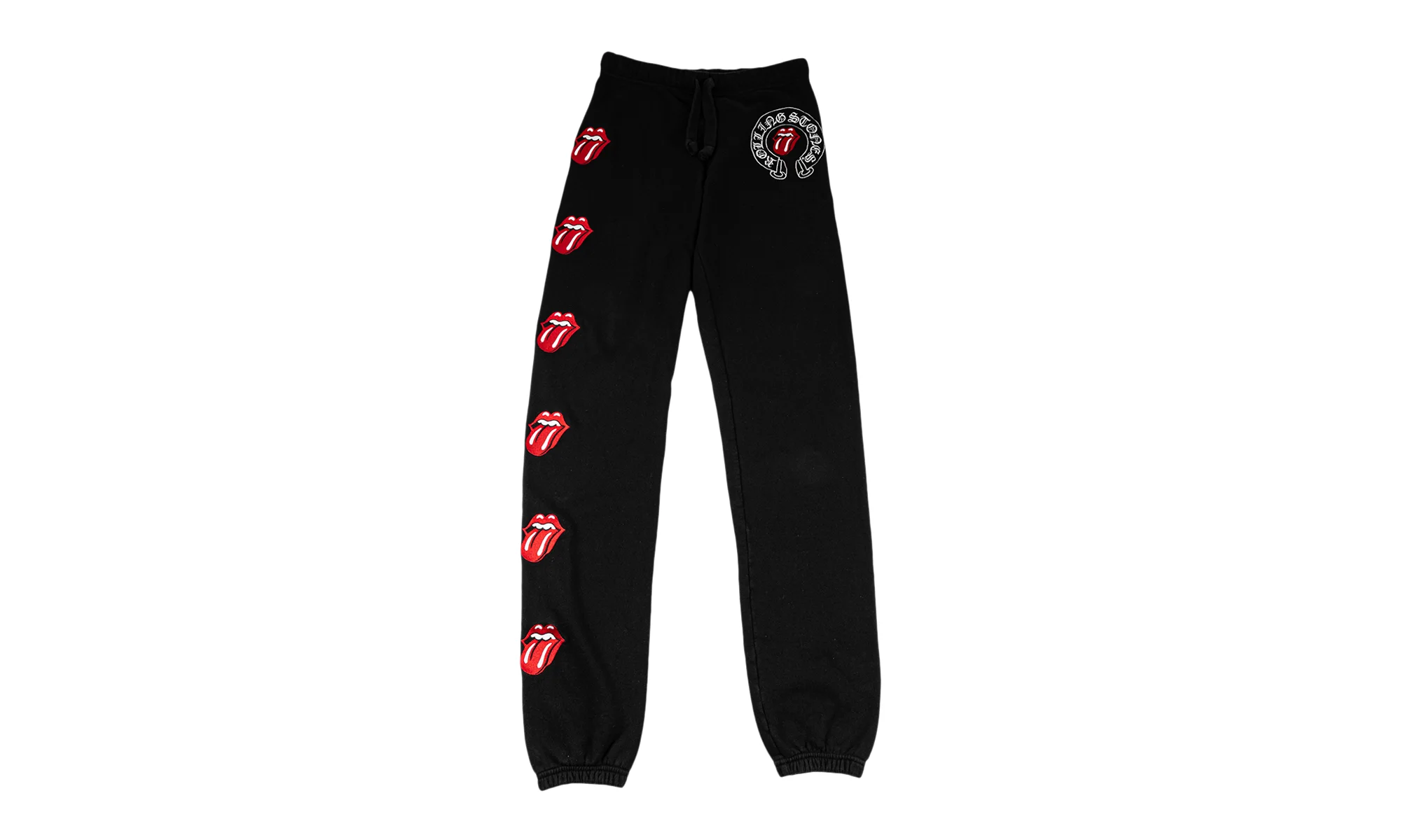 Embroidered Rolling Stone Sweatpants "Black" CHRM1471 - 1