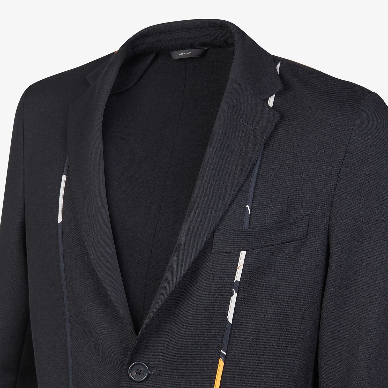 Black twill blazer - 4