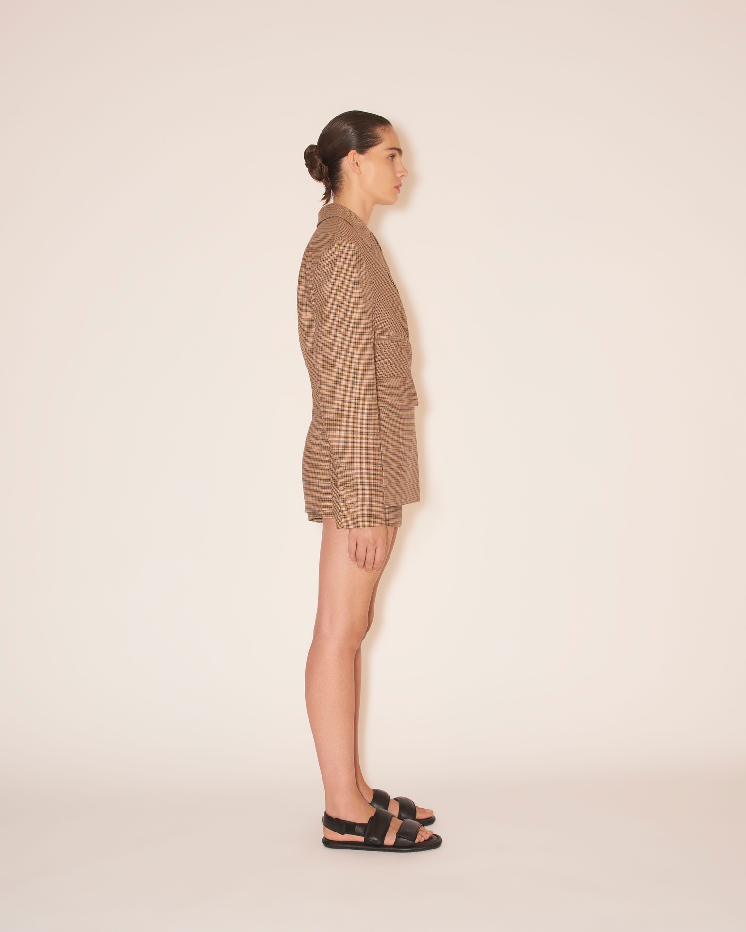 DANNI - Asymmetric blazer - Camel - 4