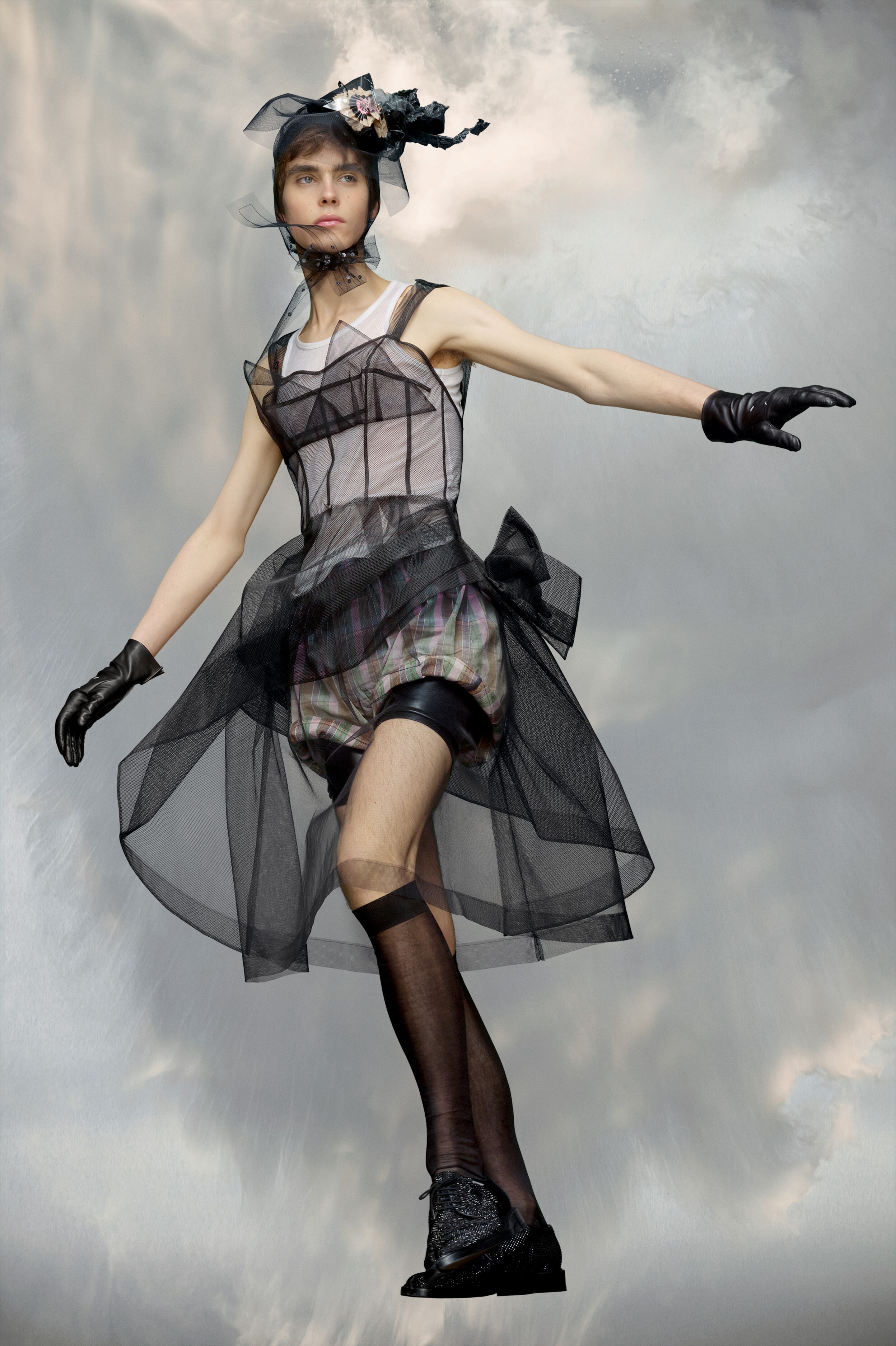 Tulle midi dress - 3