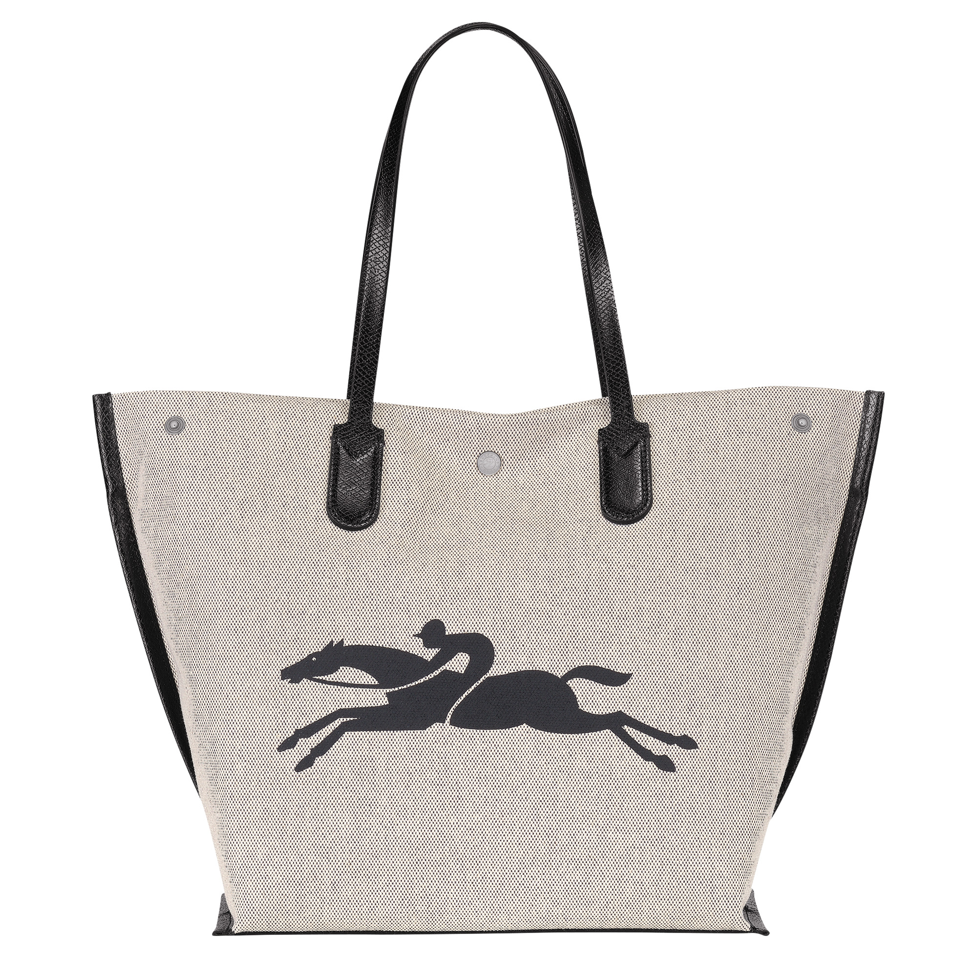 Roseau L Tote bag Ecru - Canvas - 4
