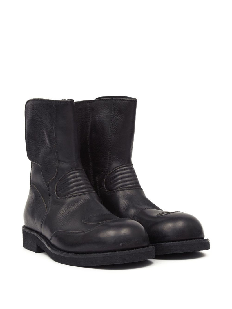 MM6 Maison Margiela leather combat boots outlook