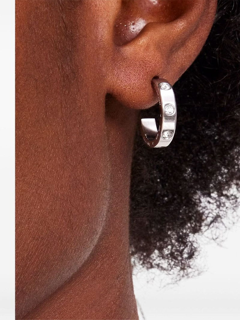 kate spade crystal-embellished hoop earrings outlook