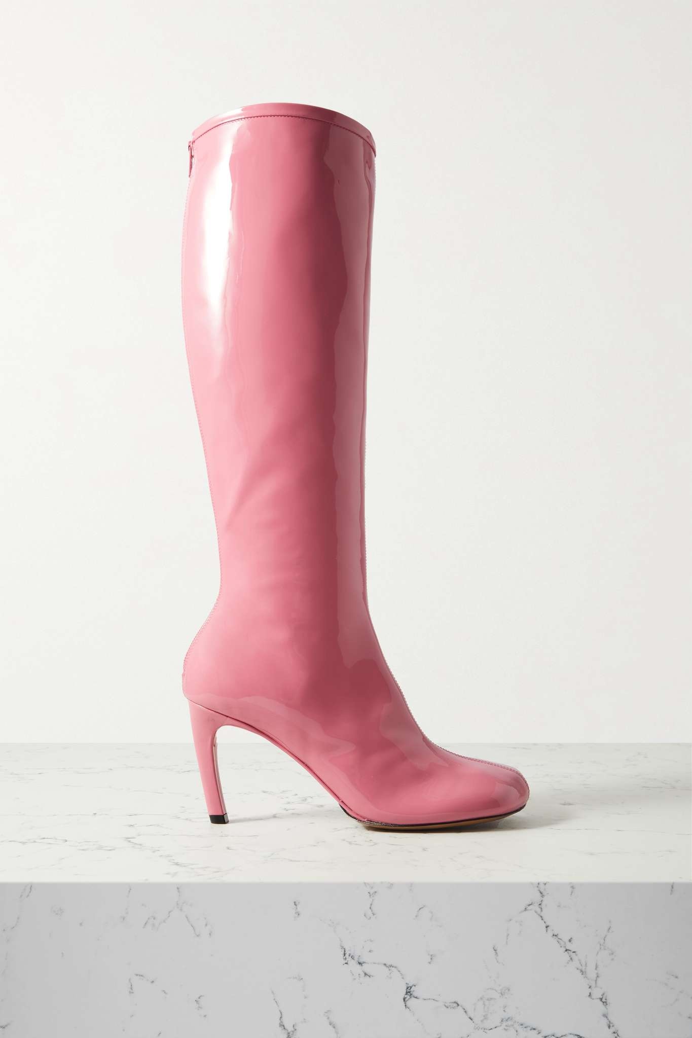 Patent-leather knee boots - 1
