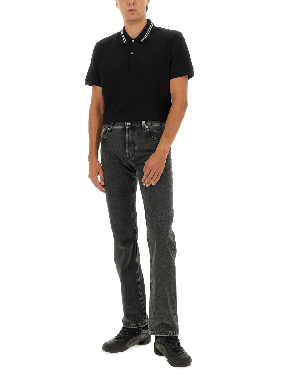 Polo Shirt With Logo On The Collar - 2