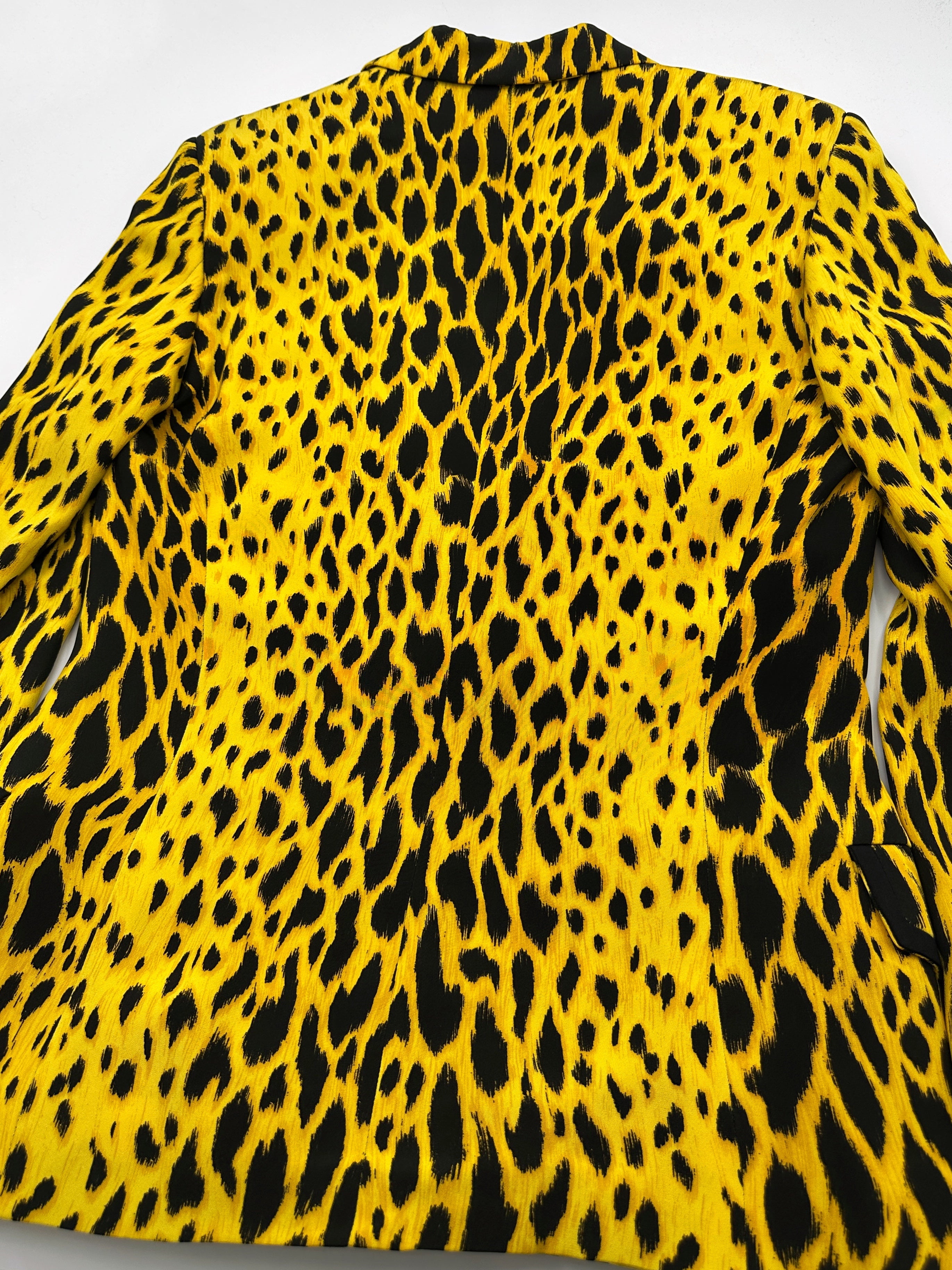 MONUMENTAL Gianni Versace Spring 1992 ANIMALIER Runway Leopard Print Silk Blazer Skirt Set 42 - 21