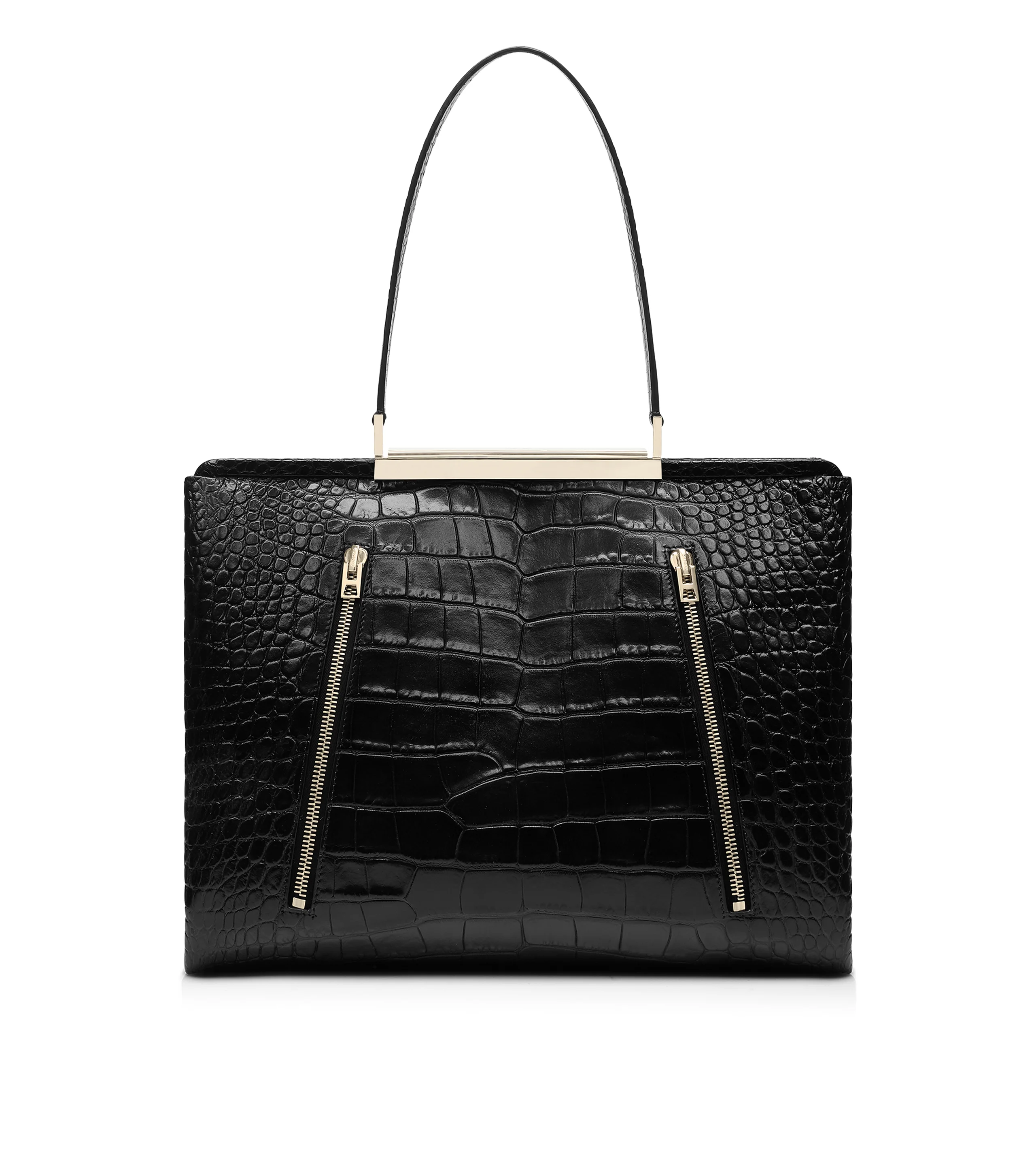 SOFT PRINTED CROCODILE LEATHER PATRICK SHOULDER BAG - 1