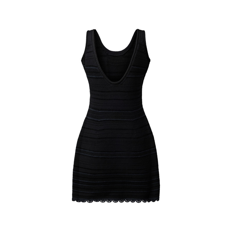 Scoop Back Striped Dress 3