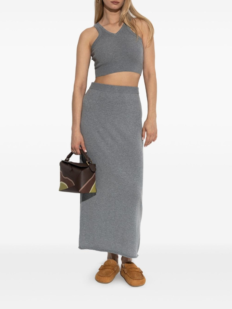 LISA YANG ribbed V-neck top outlook