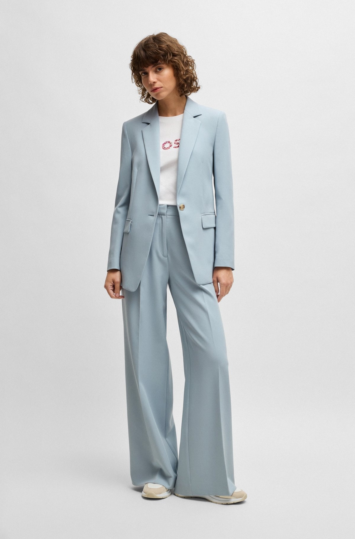 FITTED BLAZER IN STRETCH FABRIC - 3