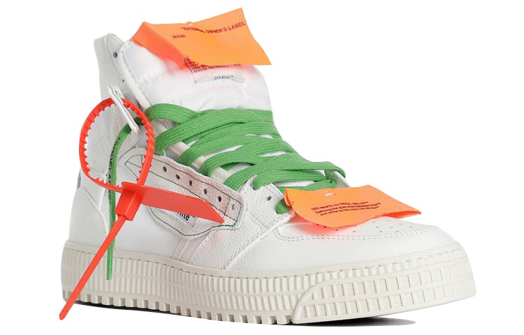 (WMNS) Off-White C/O Virgil Abloh Retro High Top Casual Skate Shoes White OWIA112R208000680100 - 3