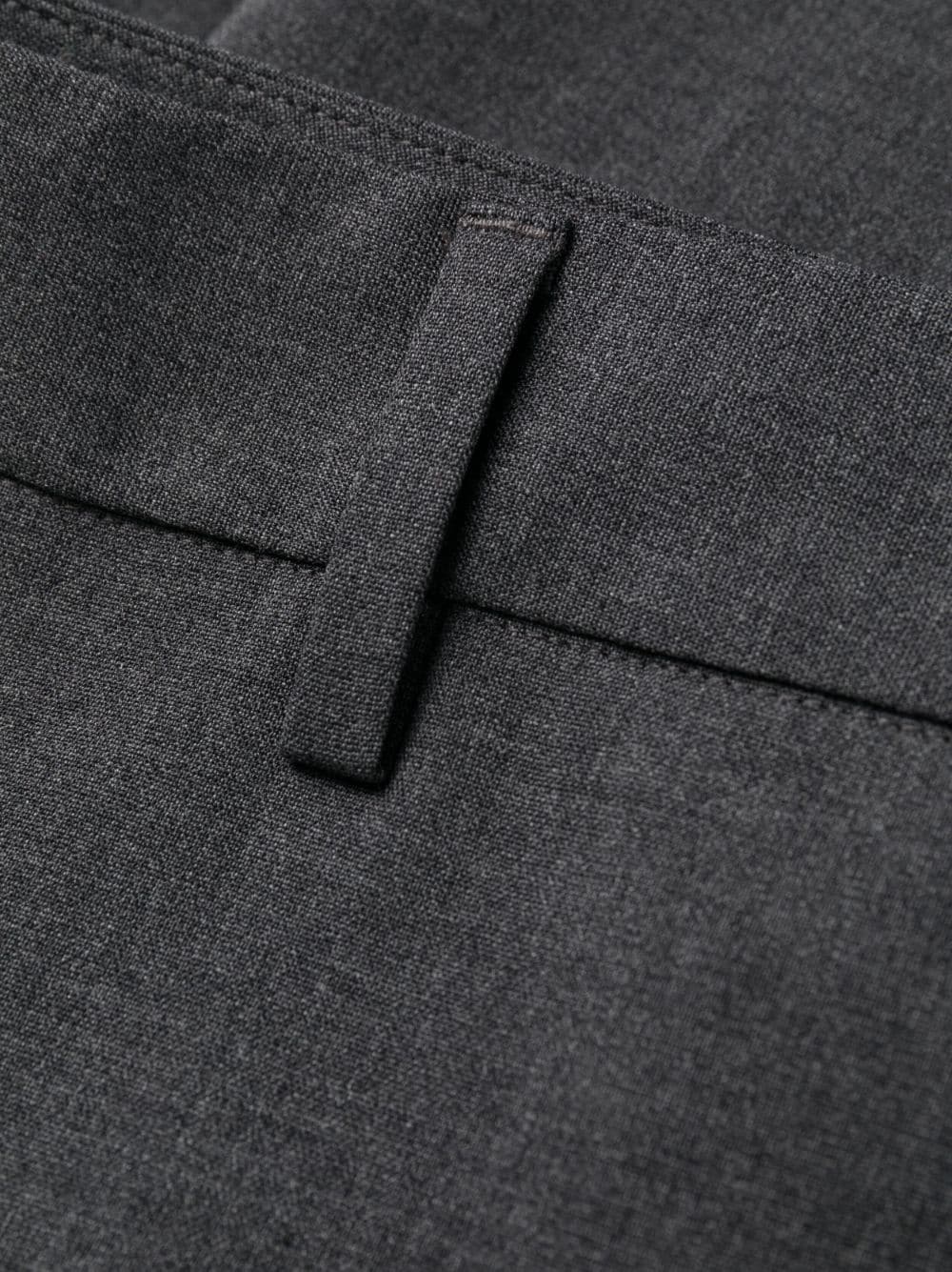 logo-plaque tailored trousers - 7