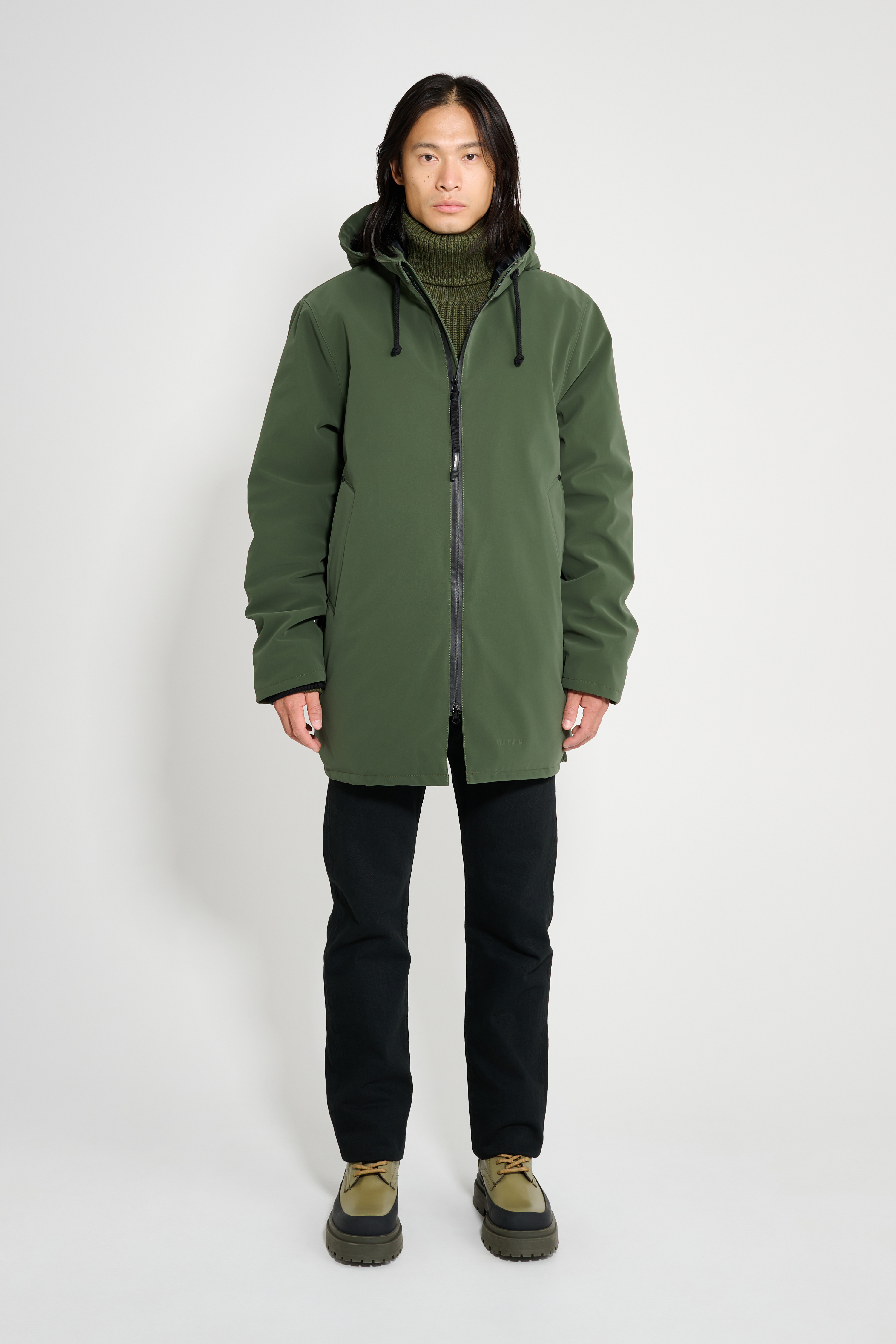 Stockholm Matte Winter Coat Green - 3