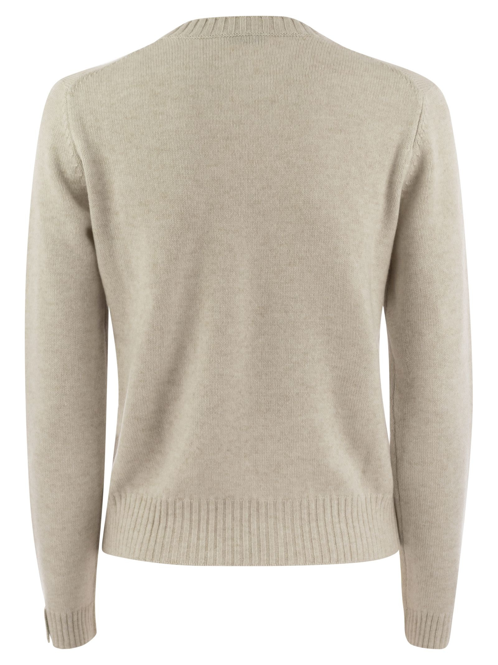 Brunello Cucinelli Women Cashmere Sweater With Shiny Cuff Details - 2