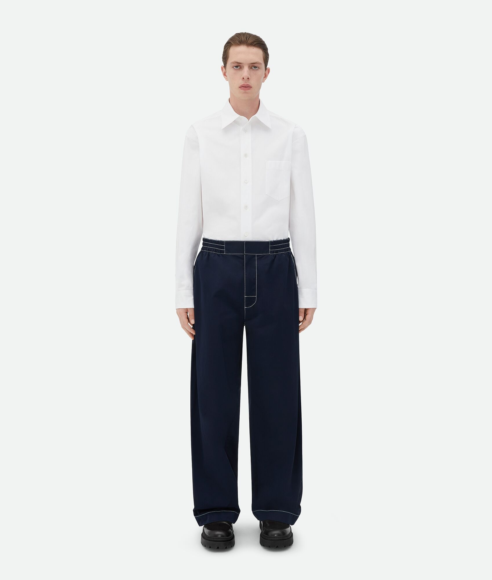 Elasticated Tech Nylon Trousers - 1