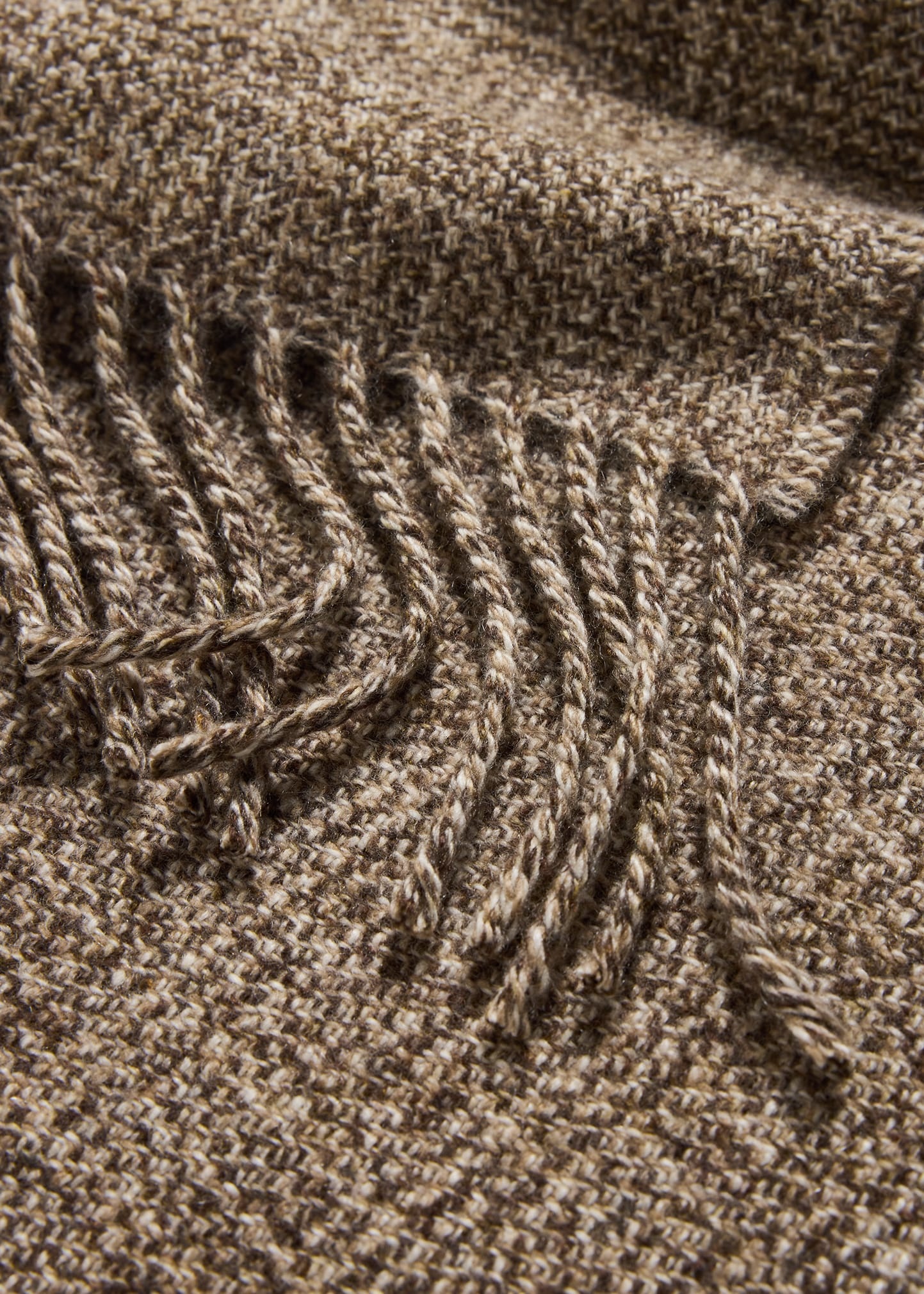 Men's Mouline Tweed Cashmere Scarf - 4