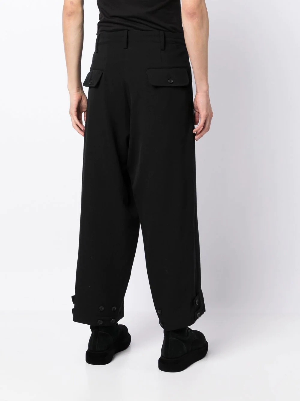 box-pleat tapered trousers - 4