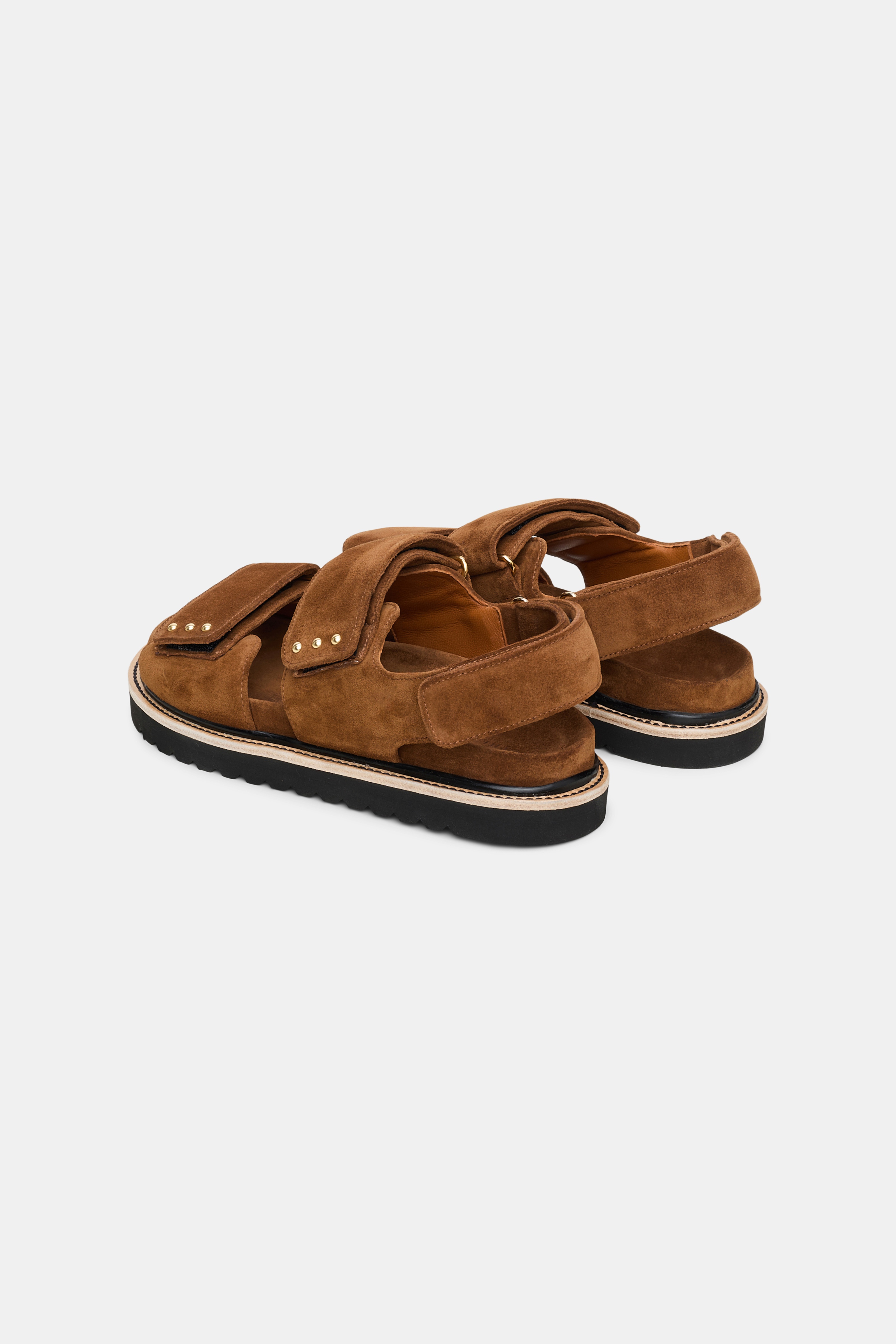 SUEDE SENSATION velcro strap footbed - 7