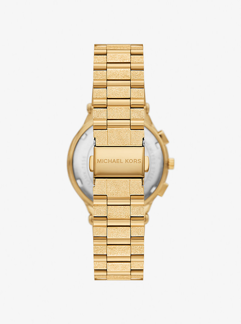 Oversized Billie Frosted Gold-Tone Watch 3