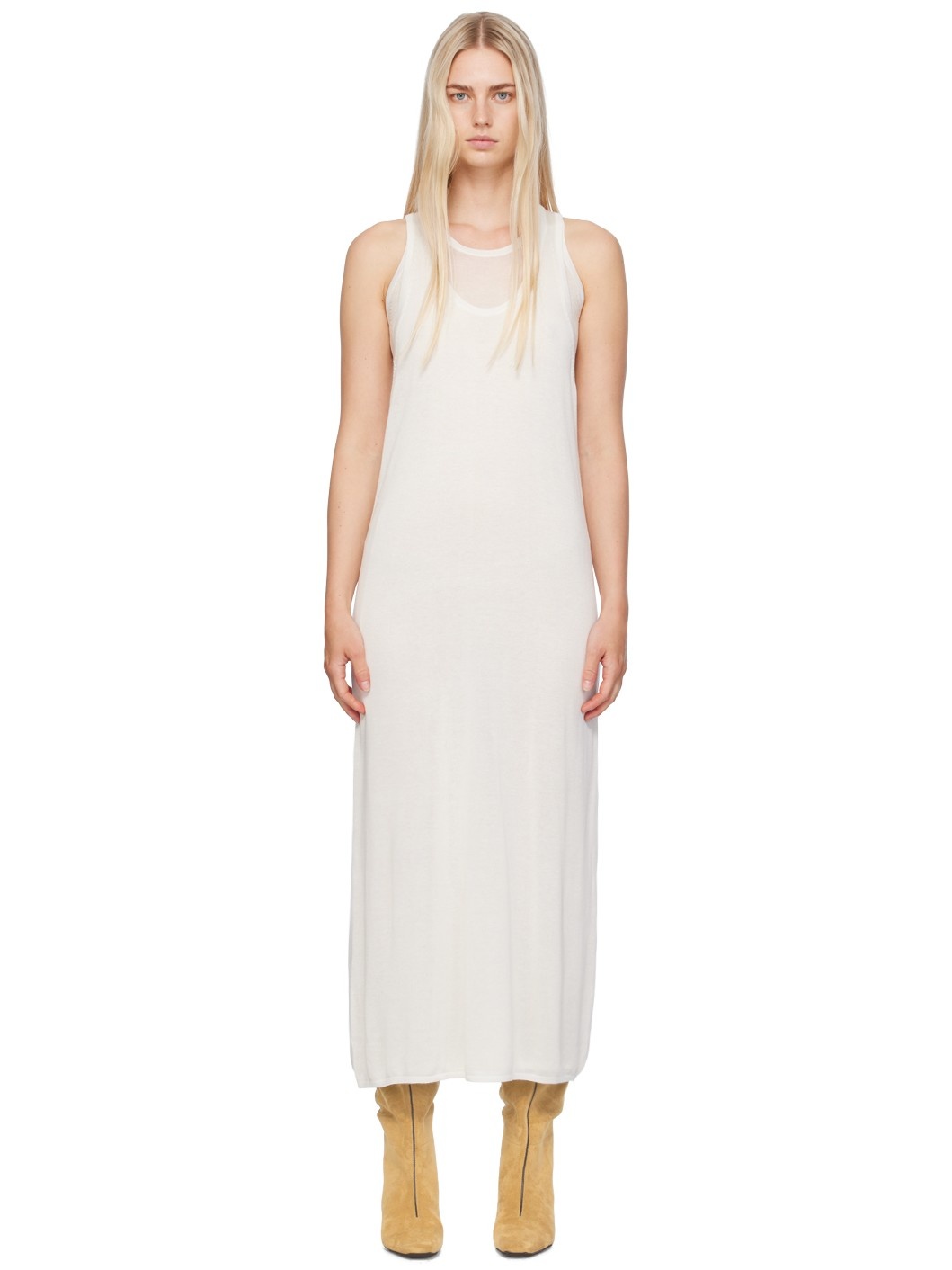 Off-White Layered Maxi Dress - 1