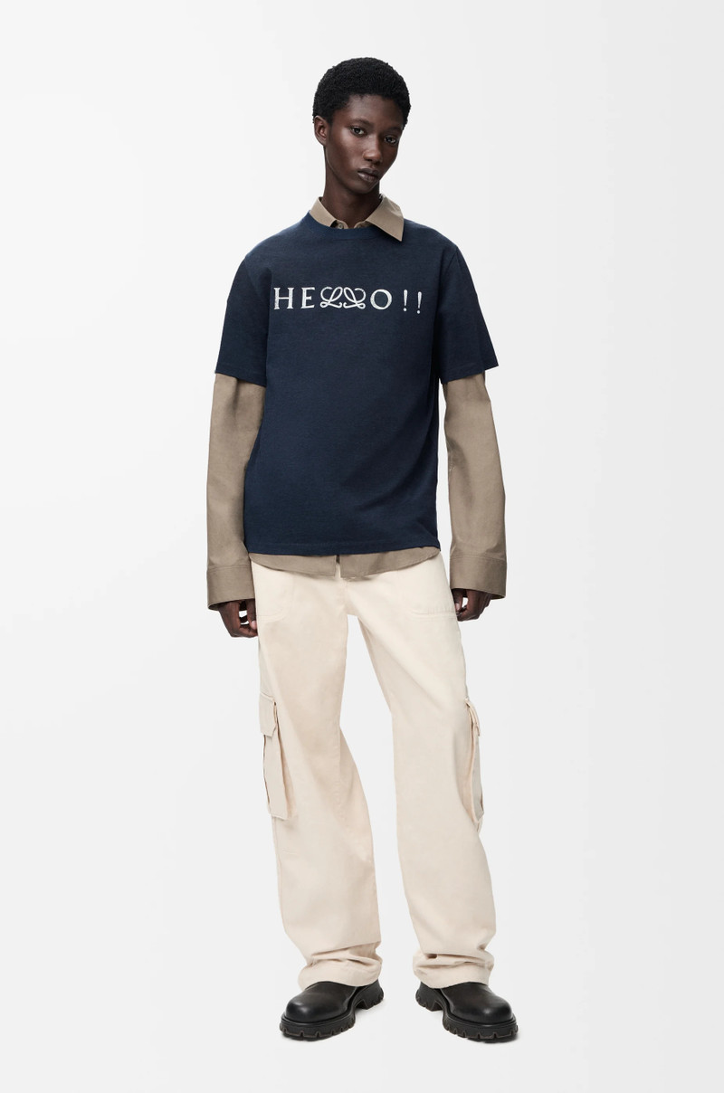 Regular fit T-shirt in cotton blend 3