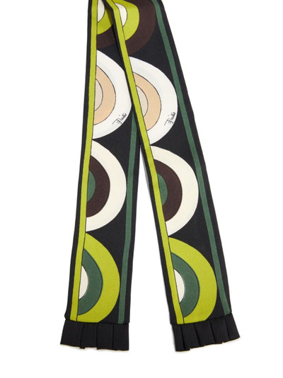 PUCCI geometric-print twill scarf outlook