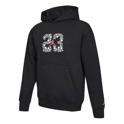 Men's Air Jordan Sport Fleece Knit Pullover Hooded Sports Black DJ0220-010 - 1