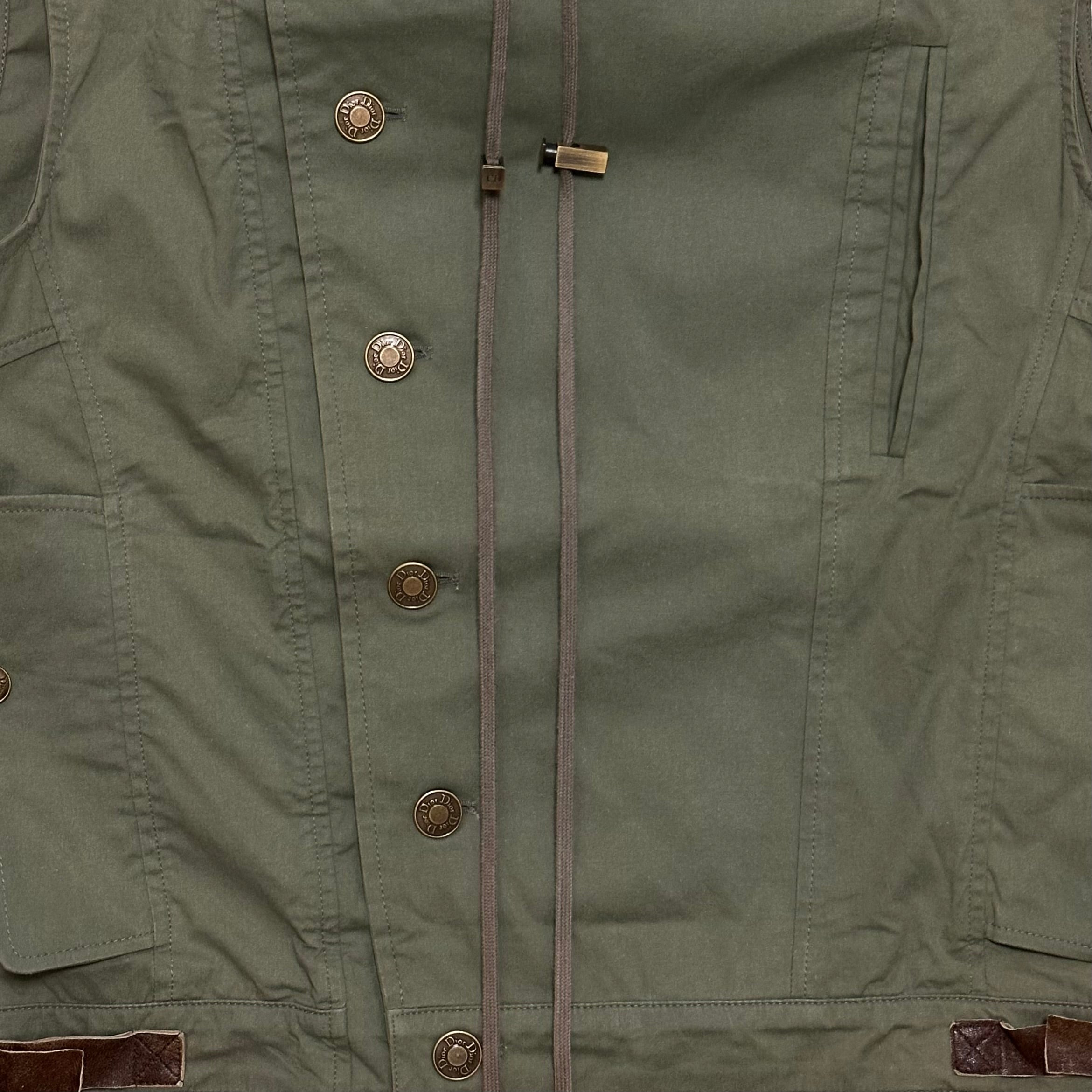 CHRISTIAN DIOR Spring Summer 2003 Leather Buckle Vest - 3