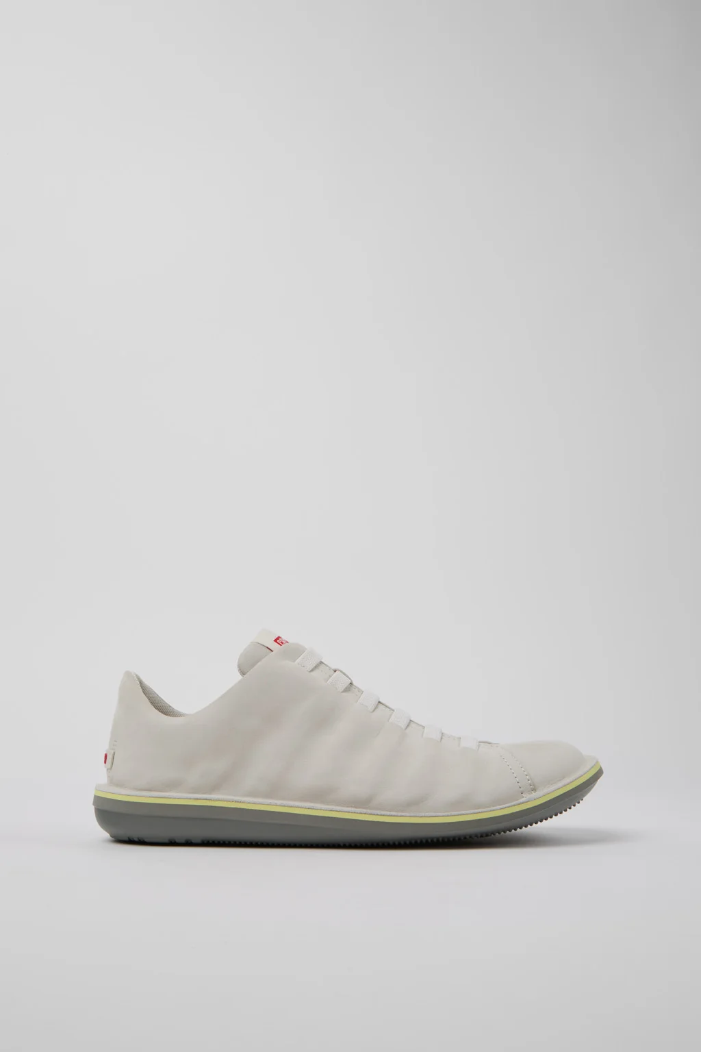 Beetle White Nubuck Shoes for Men. - 1