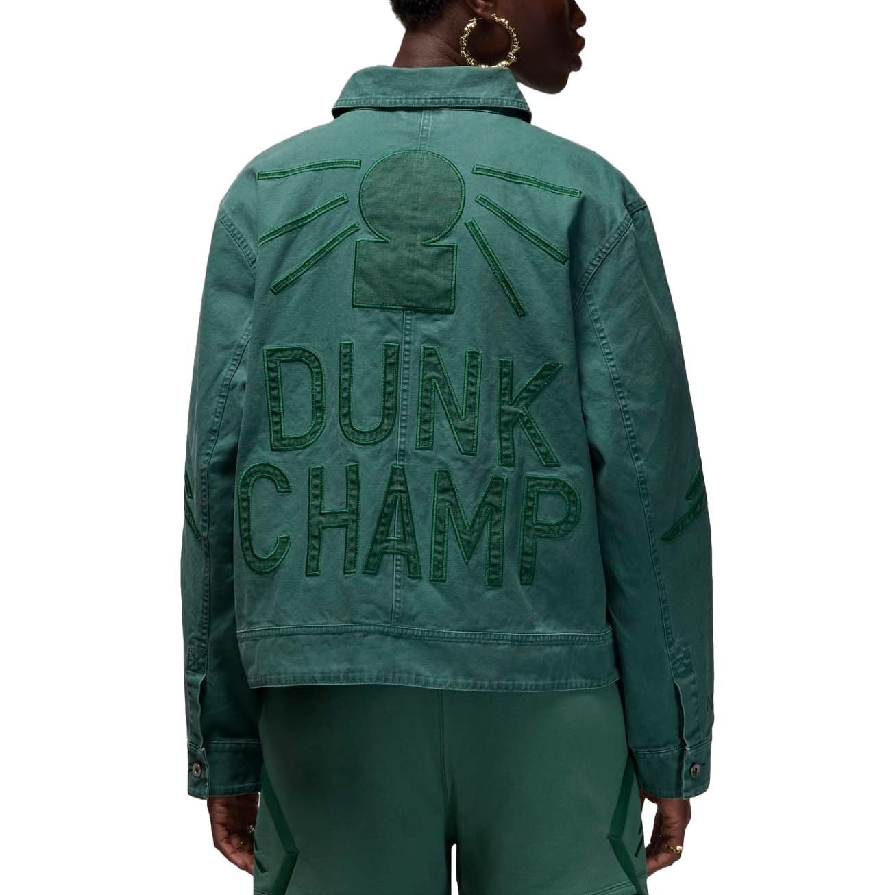 Air Jordan x Nina Chanel Jacket Asia Sizing 'Green Stone' FZ7529-398 - 2