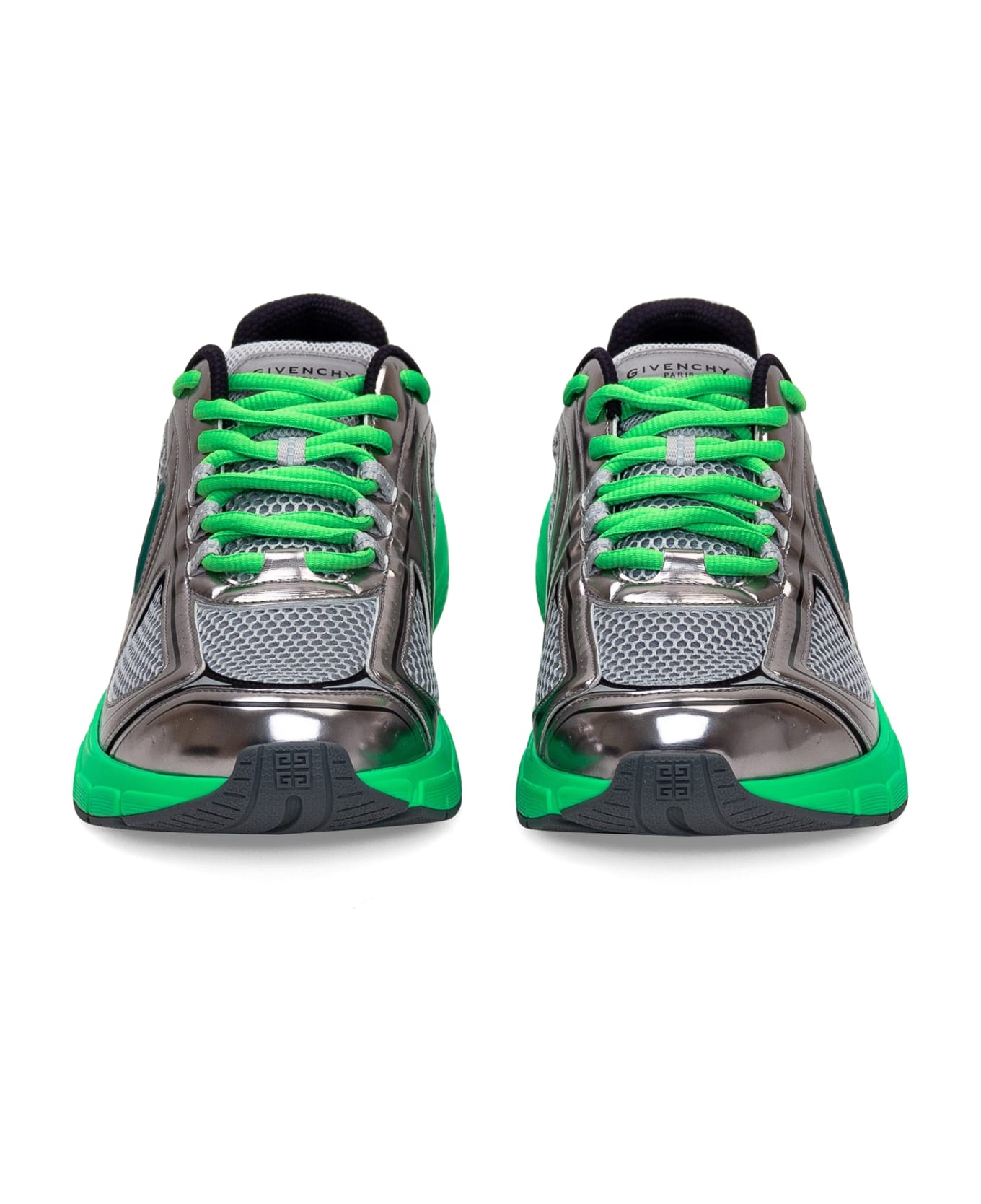 Green And Silver Tk-mx Runner Sneakers - 2