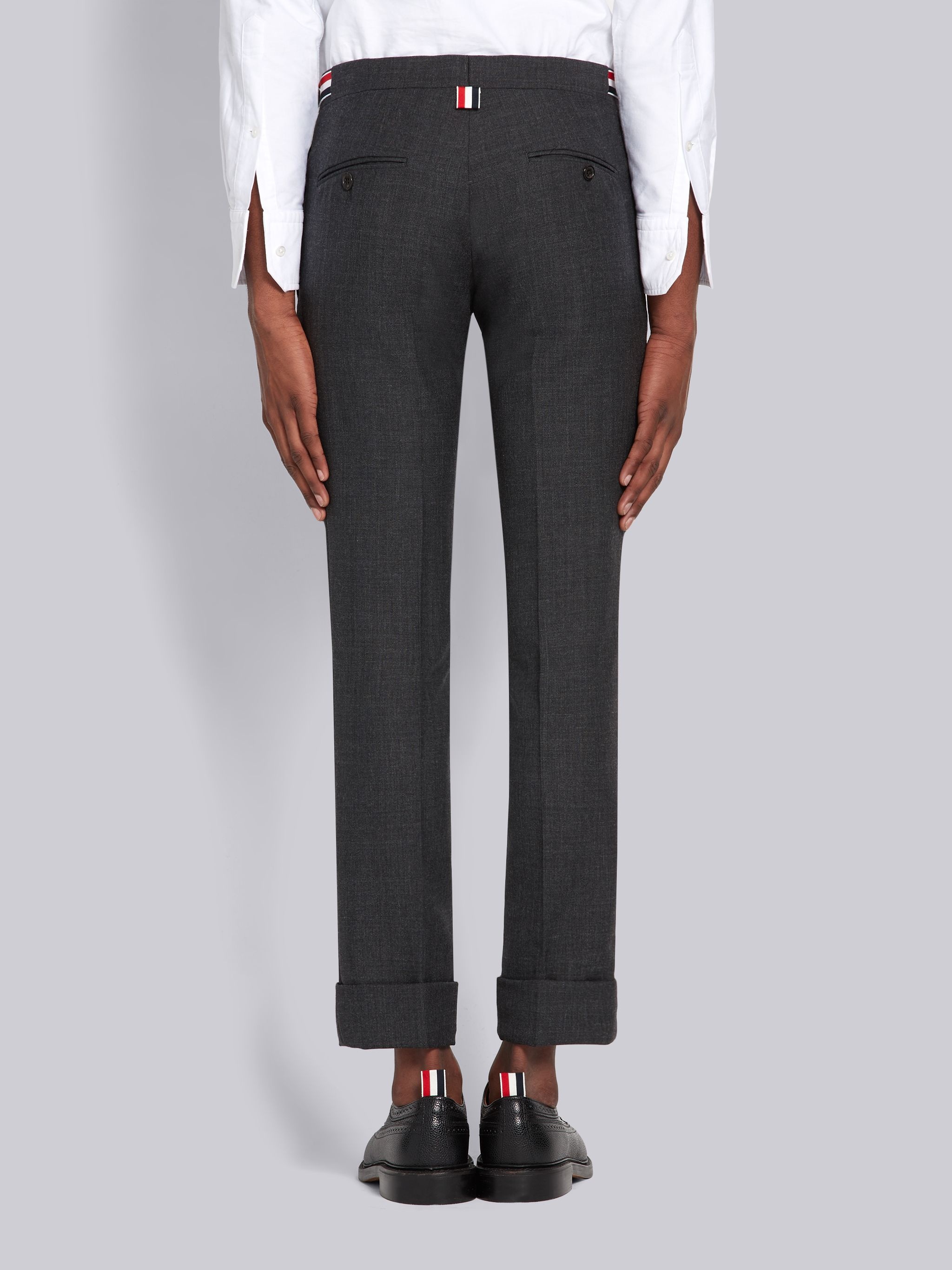 Dark Grey 2-Ply Fresco High Armhole Suit - 4