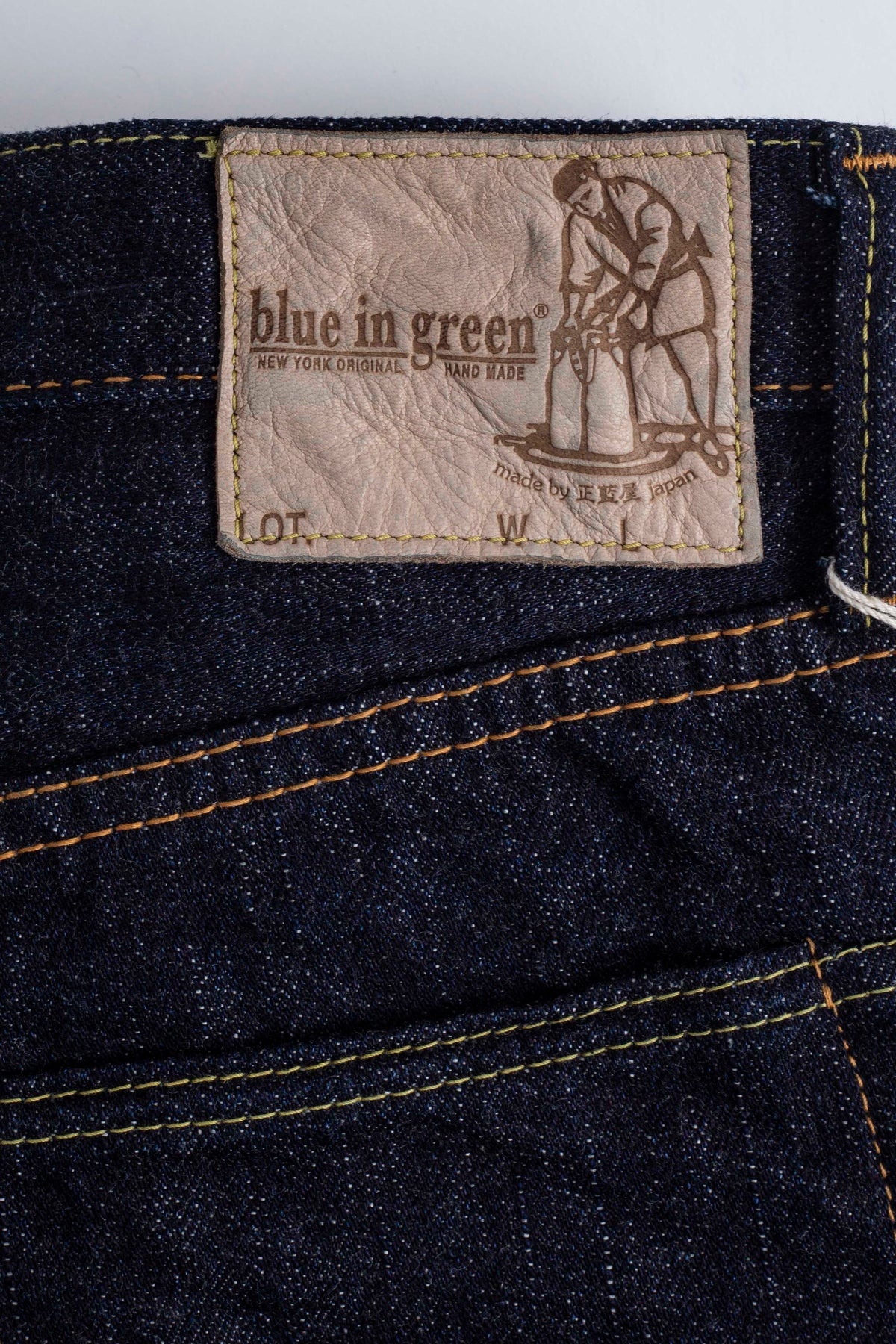 XX-019 14oz Relaxed Tapered Blue In Green Exclusive Version - 6